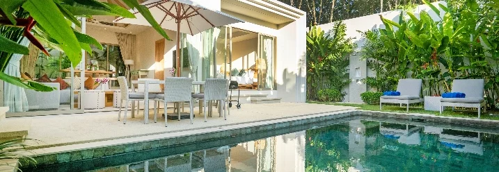 Gartenhaus mit Terrasse